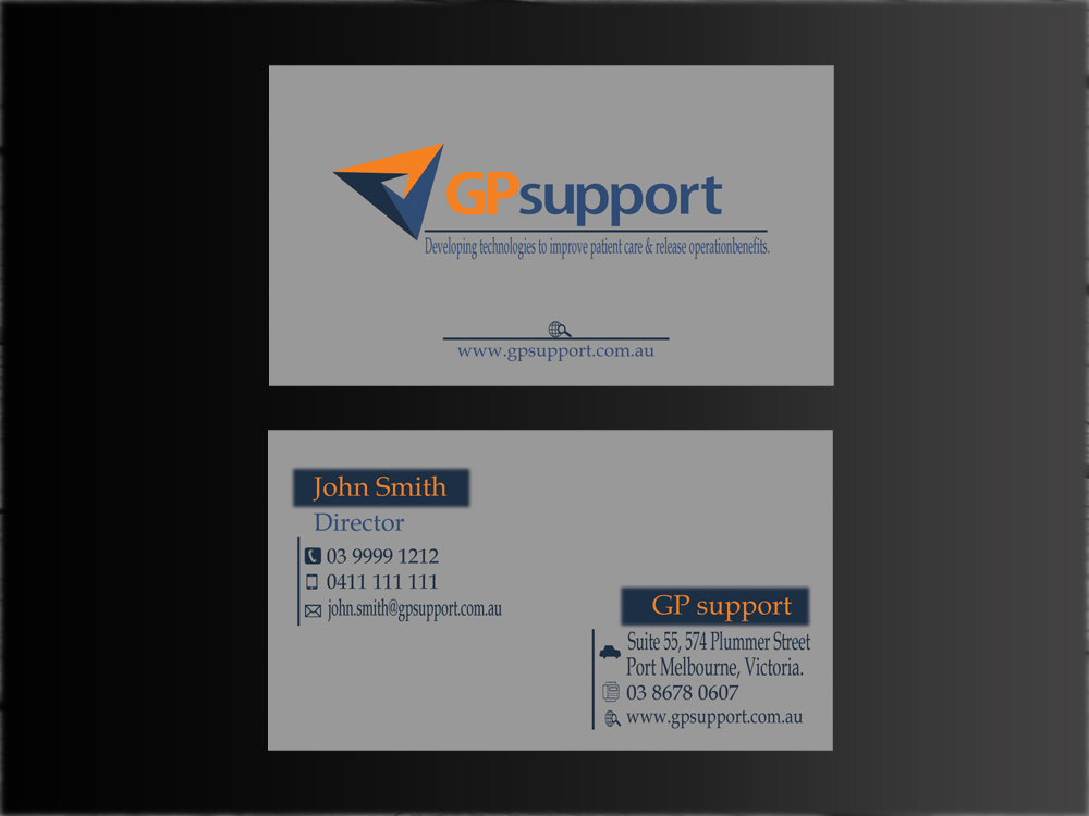 Business Card Design by jayam13 for GPsupport | Design #3450441