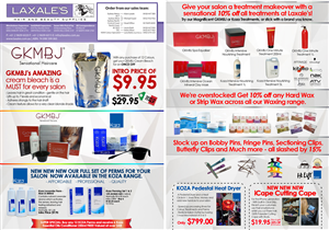 Flyer Design by Juuri for Laxales Hair and Beauty Supplies | Design: #3451481
