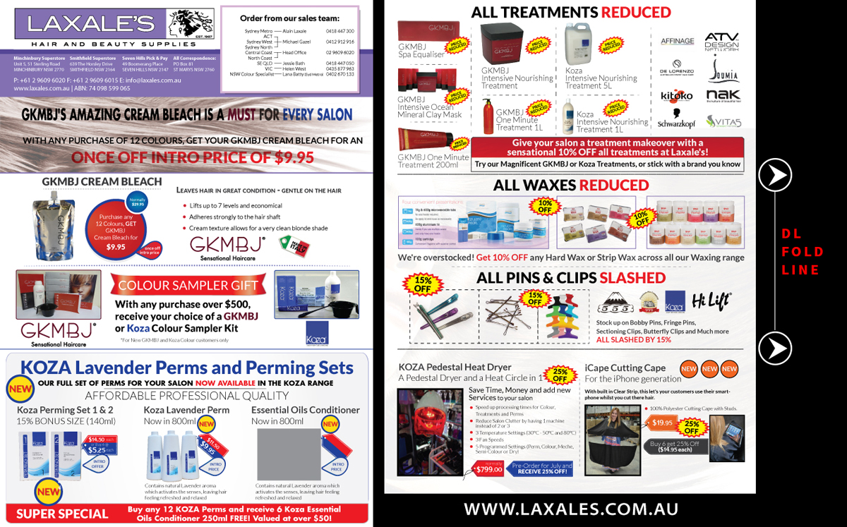 Flyer Design by UrbainFX for Laxales Hair and Beauty Supplies | Design #3461212