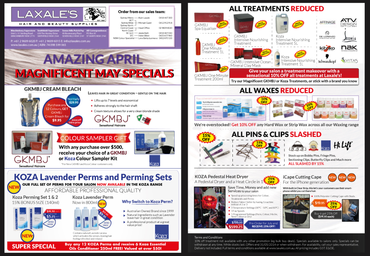 Flyer Design by UrbainFX for Laxales Hair and Beauty Supplies | Design: #3466765