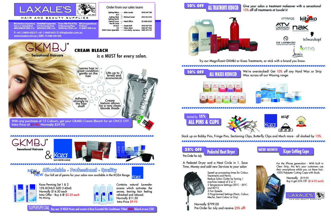 Flyer Design by Santiago for Laxales Hair and Beauty Supplies | Design #3457430