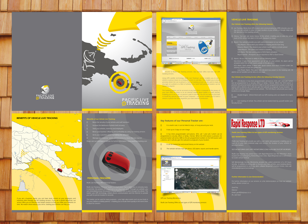 bold serious security brochure design for my haus ltd by flyer tracking