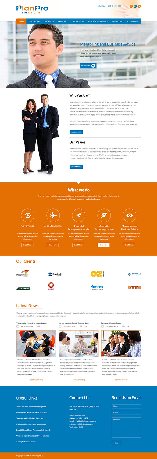 Web Design by ThemeDesk Technology for Planpro | Design #3464013