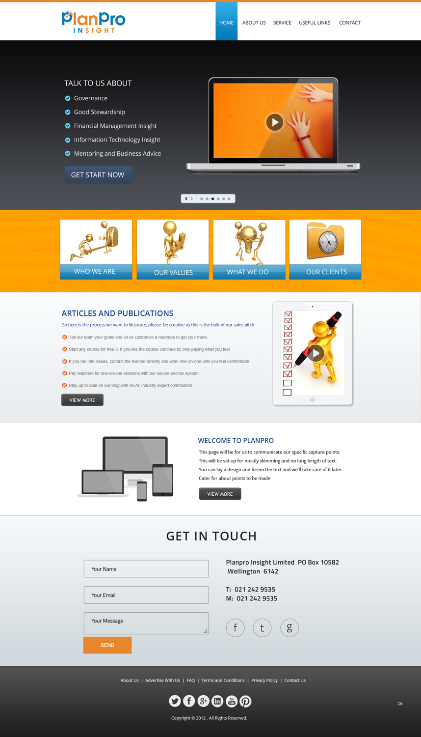 Web Design by pb for Planpro | Design #3438456