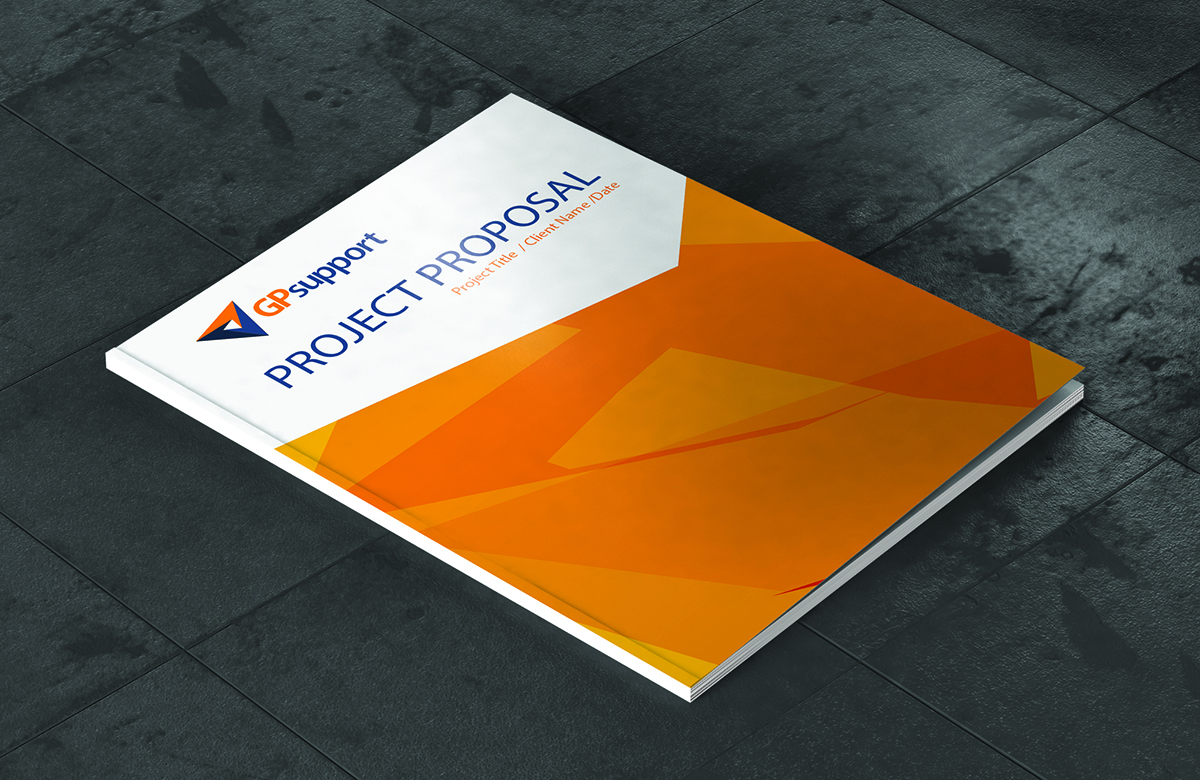 serious professional stationery design for gpsupport by proposal front page design