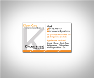 Business Card Design by andrea7209 for Kleen Care | Design: #3461779