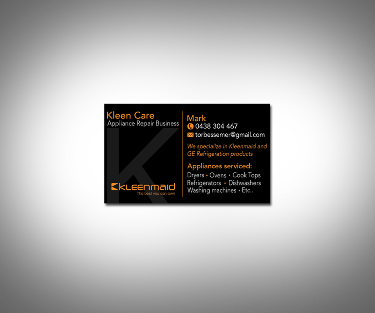 Business Card Design by andrea7209 for Kleen Care | Design #3461928