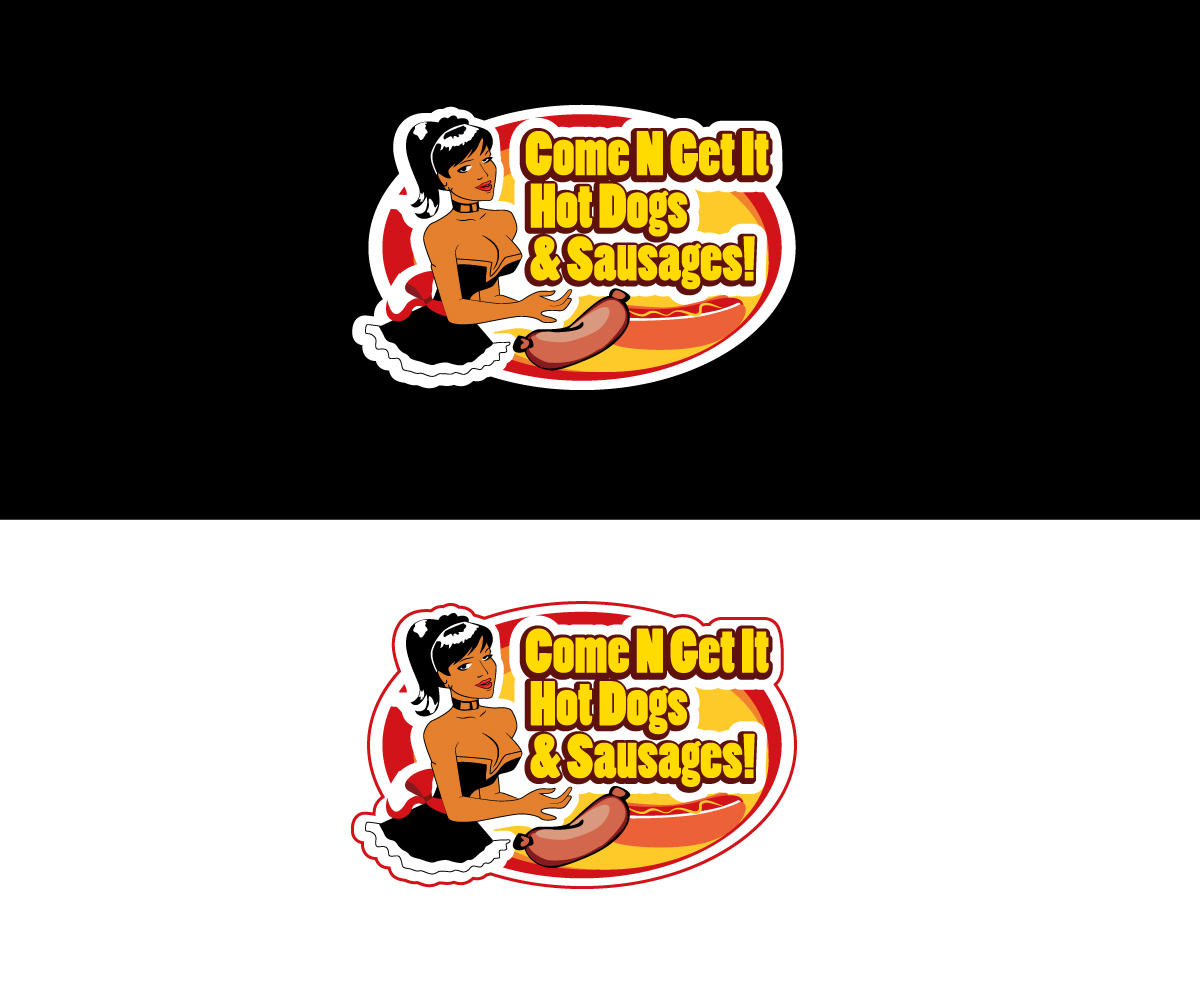 Logo Design by Intro Base for Come N Get It Hot Dogs and Sausages | Design #3551305