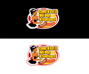 Logo Design by Intro Base for Come N Get It Hot Dogs and Sausages | Design: #3551305