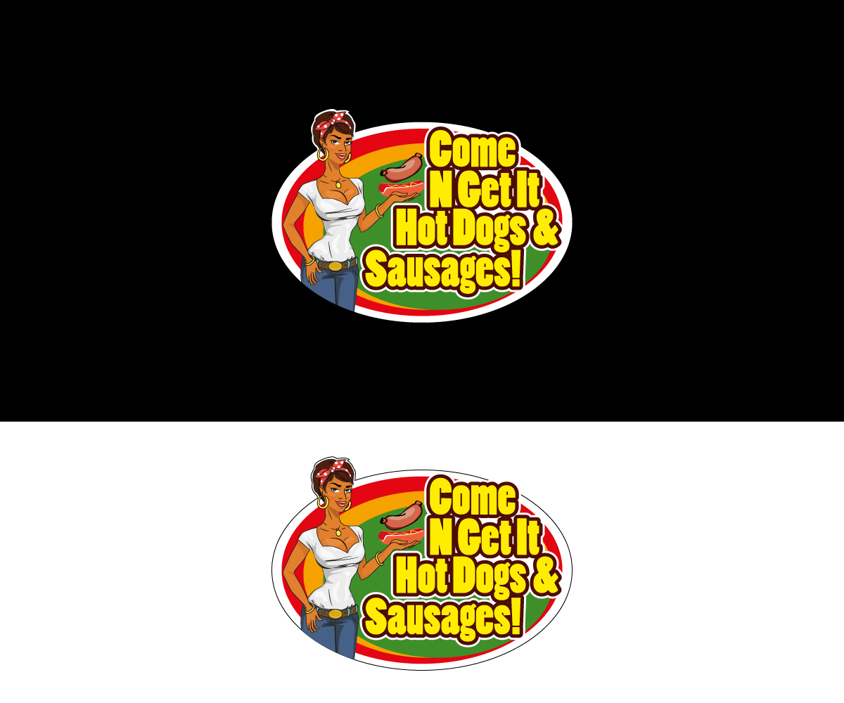 Logo Design by Intro Base for Come N Get It Hot Dogs and Sausages | Design #3558424