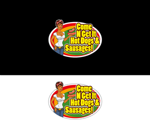 Logo Design by Intro Base for Come N Get It Hot Dogs and Sausages | Design: #3558424