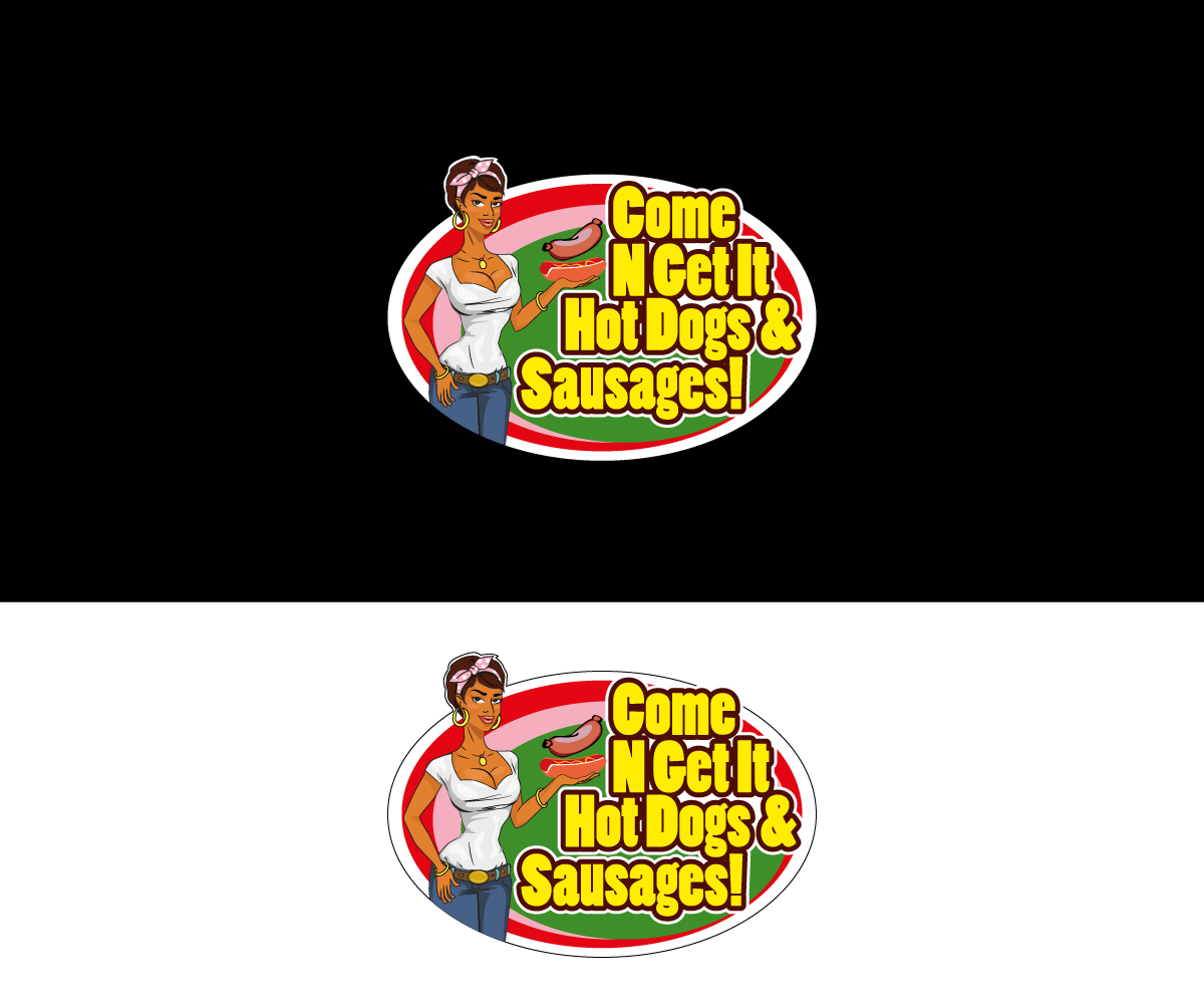Logo Design by Intro Base for Come N Get It Hot Dogs and Sausages | Design #3562110