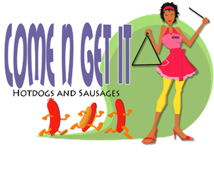 Logo Design by Dunkah63 for Come N Get It Hot Dogs and Sausages | Design: #3560865