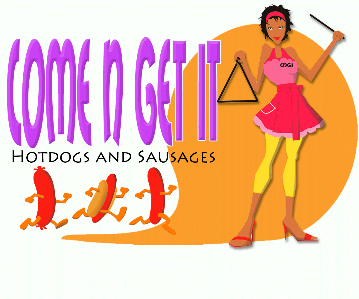 Logo Design by Dunkah63 for Come N Get It Hot Dogs and Sausages | Design #3566139