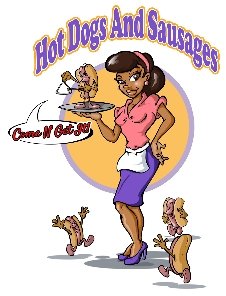 Logo Design by macsartifex for Come N Get It Hot Dogs and Sausages | Design #3548000