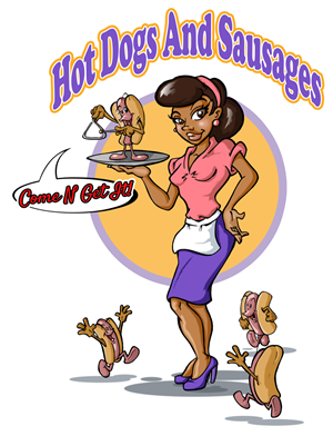 Design de Logo par macsartifex pour Come N Get It Hot Dogs and Sausages | Design : #3548000