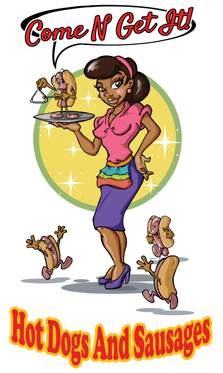 Logo Design by macsartifex for Come N Get It Hot Dogs and Sausages | Design #3574970