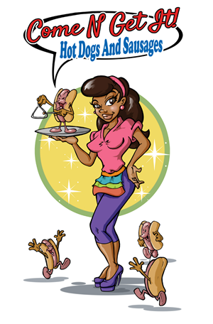Design de Logo par macsartifex pour Come N Get It Hot Dogs and Sausages | Design : #3598101