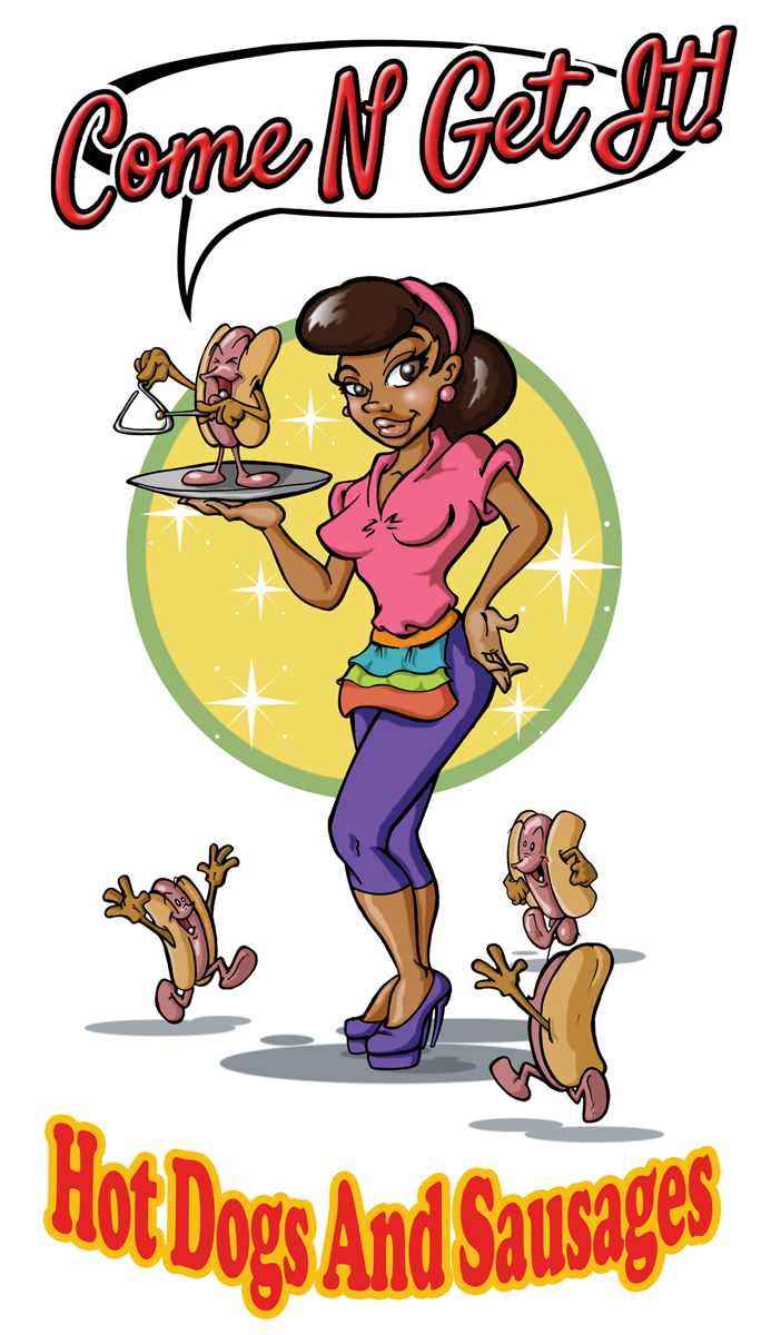 Logo Design by macsartifex for Come N Get It Hot Dogs and Sausages | Design #3609750