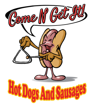 Logo Design by macsartifex for Come N Get It Hot Dogs and Sausages | Design: #3648883
