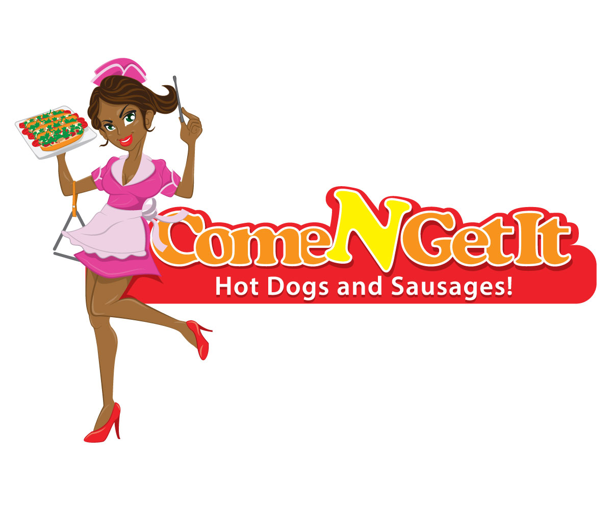 Logo Design by ReDoDesigns for Come N Get It Hot Dogs and Sausages | Design #3561769