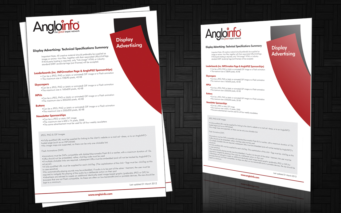 Brochure Design by AbdulRafay for AngloINFO | Design #863899