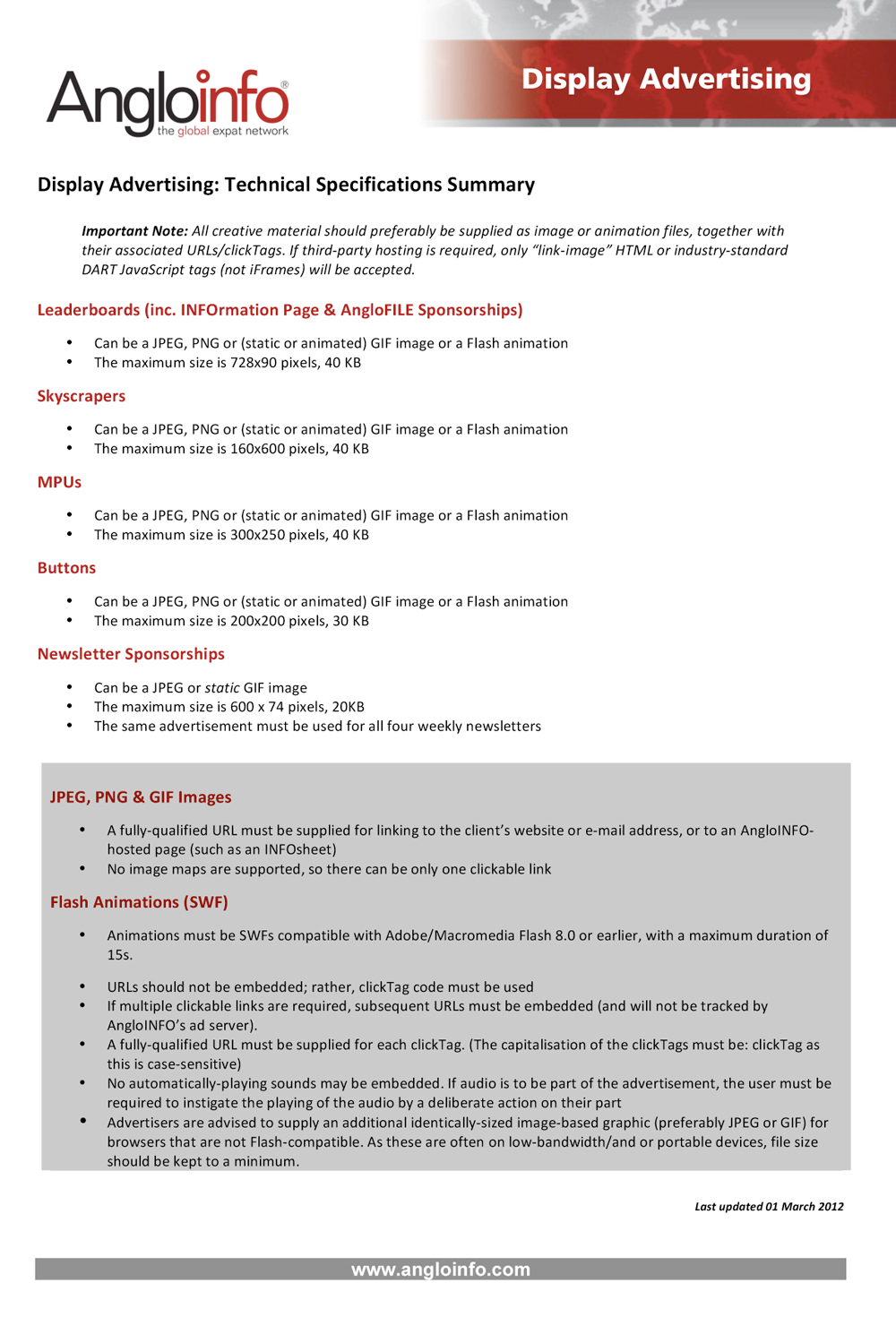 Brochure Design by EDM Graphic Design for AngloINFO | Design #857504