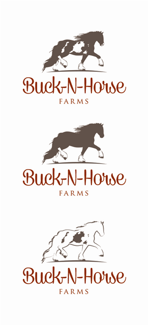 Logo Design by Marta Sobczak  for Buck -N- Horse Farms | Design #3552969