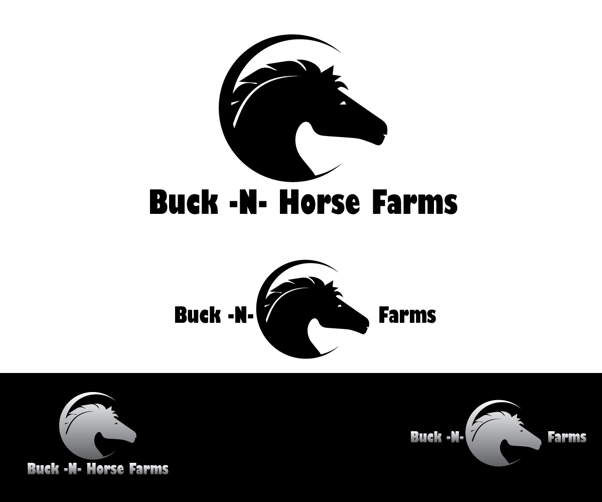 Logo Design by AdnaNe for Buck -N- Horse Farms | Design #3460371