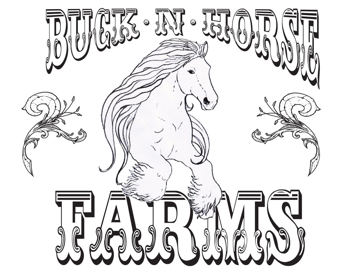 Logo Design by tattooallen1 for Buck -N- Horse Farms | Design #3461388