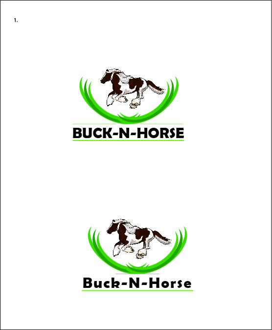 Logo Design by Indi for Buck -N- Horse Farms | Design #3495951