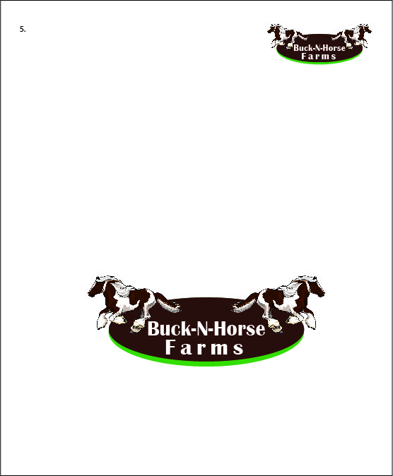 Logo Design by Indi for Buck -N- Horse Farms | Design #3495970