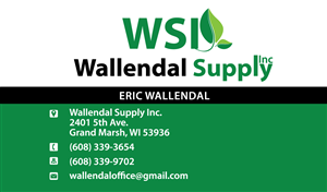 Business Card Design by Elkana Letting for Wallendal Supply Inc | Design: #3534602