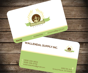 Business Card Design by Aaaron for Wallendal Supply Inc | Design: #3459659