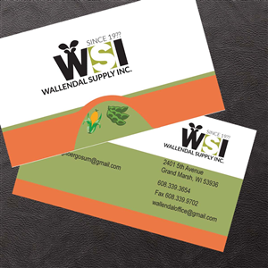 Business Card Design by Venus L. Penaflor for Wallendal Supply Inc | Design #3471511