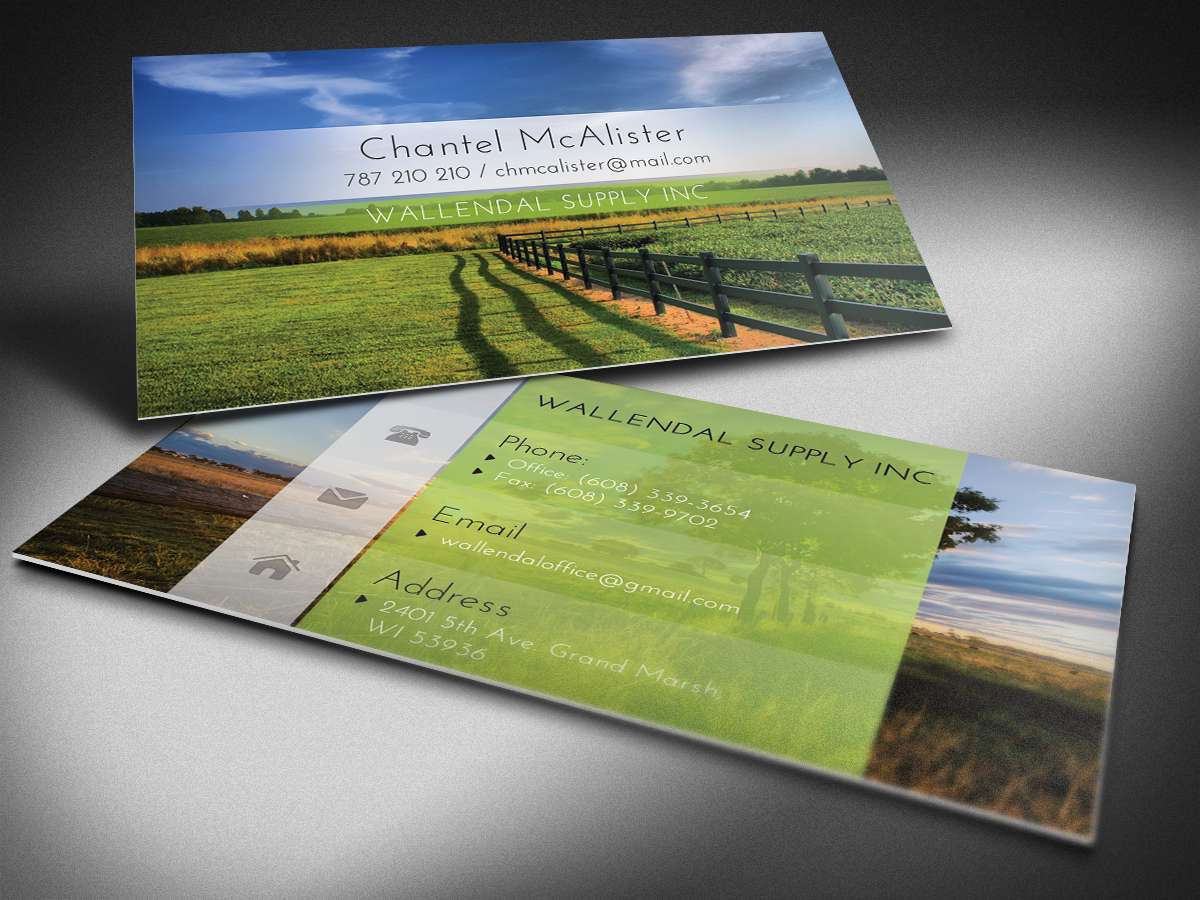 Business Card Design by FutureDesigne for Wallendal Supply Inc | Design #3497681