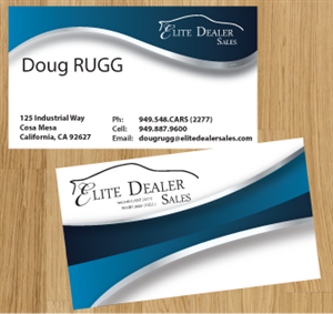 Blue Business Card Design Galleries For Inspiration Page 2 Business Card Design For Doug Rugg By Tedatkinson