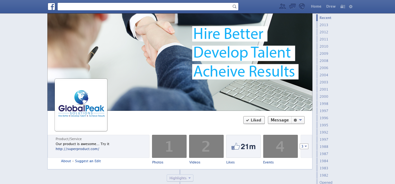 Facebook Design by spreadodesign for Global Peak Solutions, LLC | Design #3472724