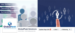 Facebook-Design von omarbadr214 für Global Peak Solutions, LLC | Design: #3460687