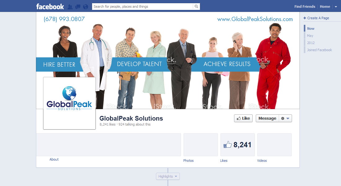 Diseño de Facebook por Deip designs para Global Peak Solutions, LLC | Diseño #3470694