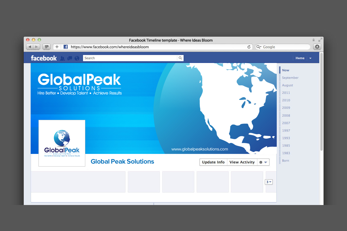Diseño de Facebook por diRtY.EMM para Global Peak Solutions, LLC | Diseño #3473610
