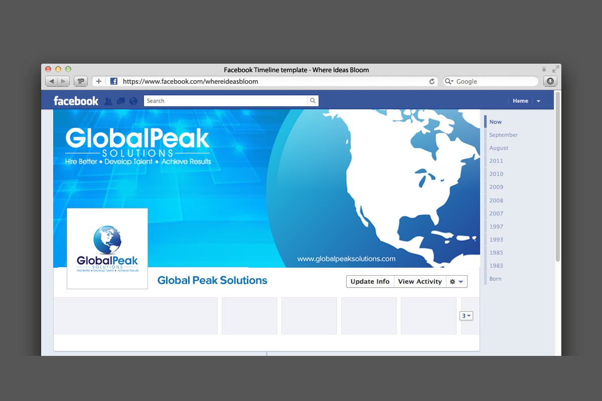 Diseño de Facebook por diRtY.EMM para Global Peak Solutions, LLC | Diseño #3473722