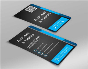 Business Card Design by AwsomeD for CULTURES & TRENDS | Design: #3442026