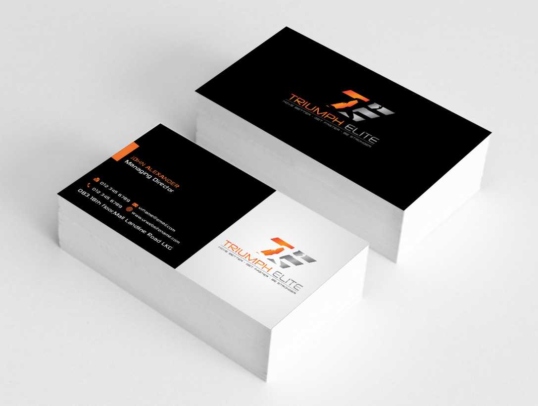 Business Card Design by AwsomeD for Triumph Elite | Design #3441999