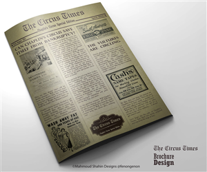 Programme in the style of a 1920s (vintage) newspaper. | Design de Brochure par Mahmoud Shahin