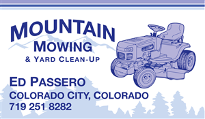 Business Card Design by Gargantuan Media for mountain mowing | Design: #3484106