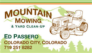 Business Card Design by Gargantuan Media for mountain mowing | Design: #3490439
