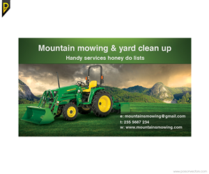 Business Card Design by poisonvectors for mountain mowing | Design: #3478006