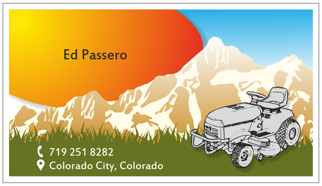 Business Card Design by David Mendez Fernandez for mountain mowing | Design #3495919