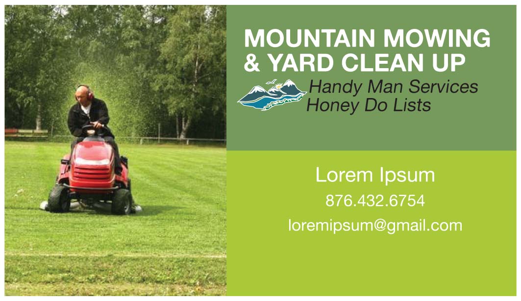 Business Card Design by Venus L. Penaflor for mountain mowing | Design #3469557